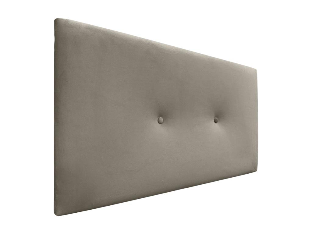 Lumenao Tête de Lit Velours Lisse avec Boutons 95x50 Lits 80/90 - Marron PIIS69899