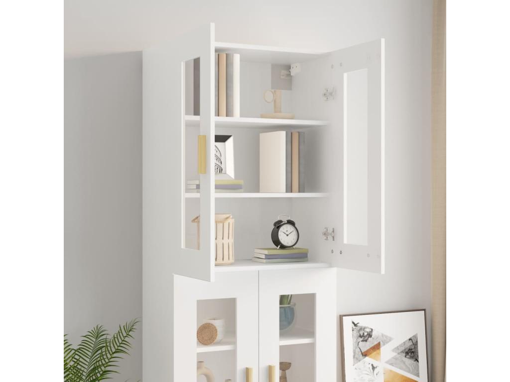 Armoire murale suspendue Blanc 69.5x34x90 cm OYCS75479