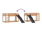 Lit superposé avec toboggan/échelle 90x200 cm bois pin massif SVOU27024