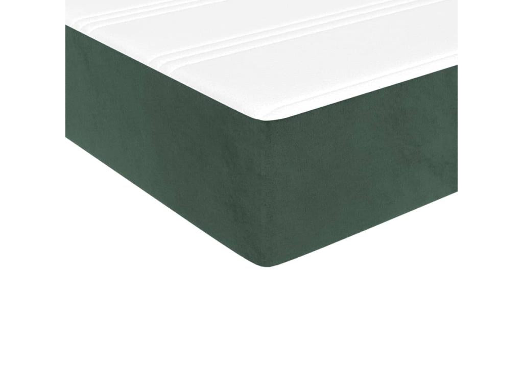 Sommier à Lumenao de lit avec matelas Vert foncé 90x190 UIEO80158