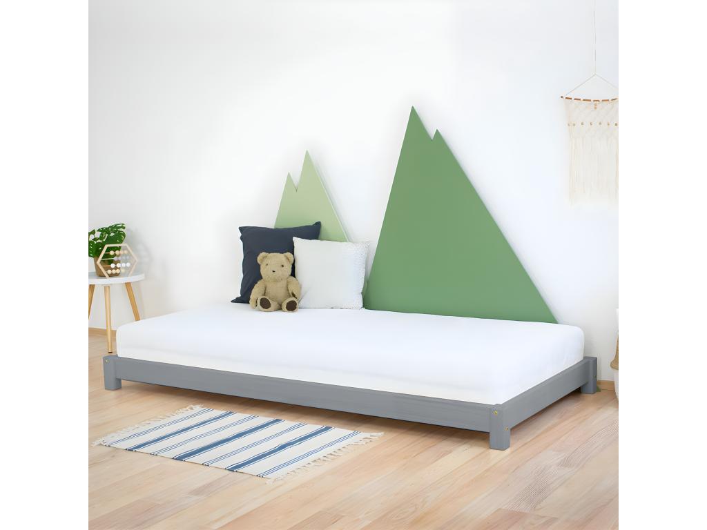 Lit enfant 120x190 Zensova - Gris OOZG87869