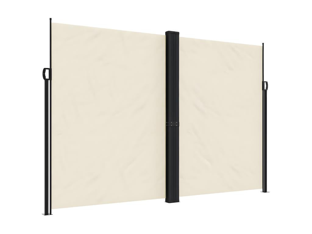 Auvent latéral rétractable crème 220x600 cm BPDK23024