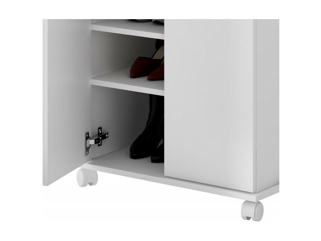 Armoire à Chaussures 20 Paires Lingère Blanche 10 Niches KFVQ60130