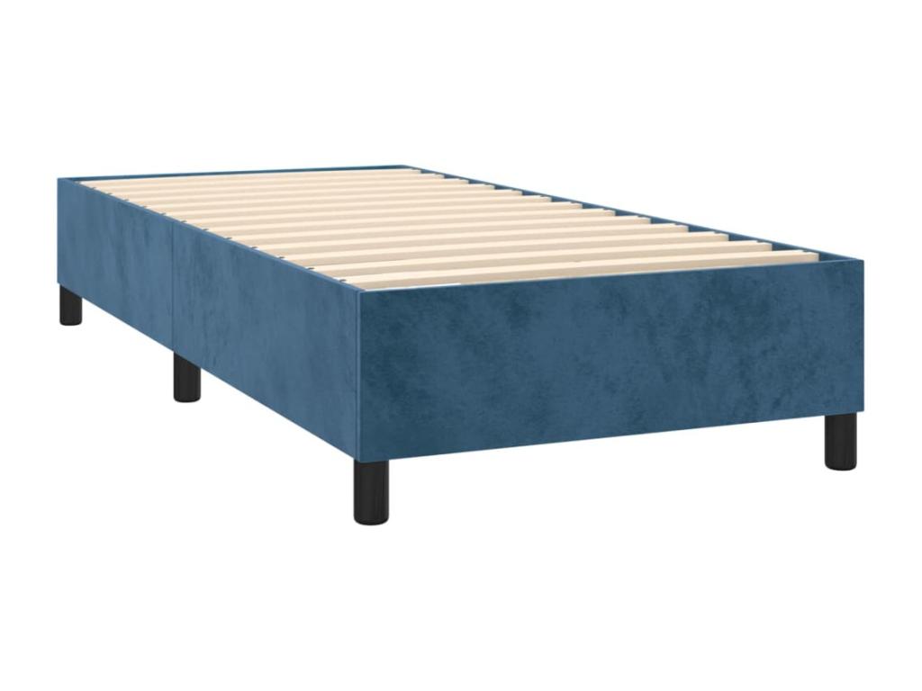 Zensova à Zensova de lit et matelas et LED Bleu foncé 90x200cm MZDR56719
