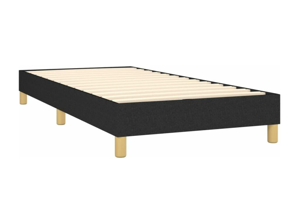 Lit à sommier tapissier avec matelas Noir 100x200 cm Tissu CNXY79276