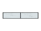 Table console Marbre blanc 200x35x75,5 cm Verre trempé OKVC13930