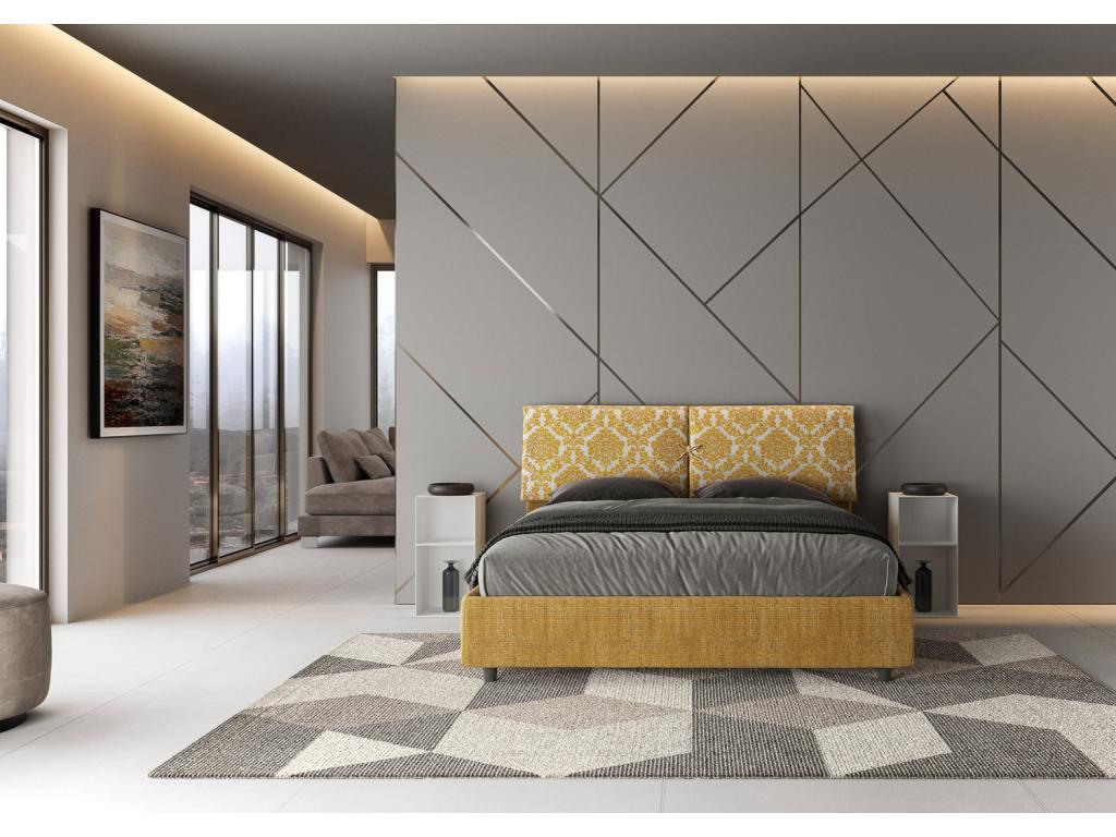 Lit sans Zensova rembourré 160x200 Zensova 3 jaune Zensova SPQW07599