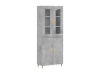Buffet haut Gris béton 69,5x34x180 cm Zensova ingénierie HWPZ65762