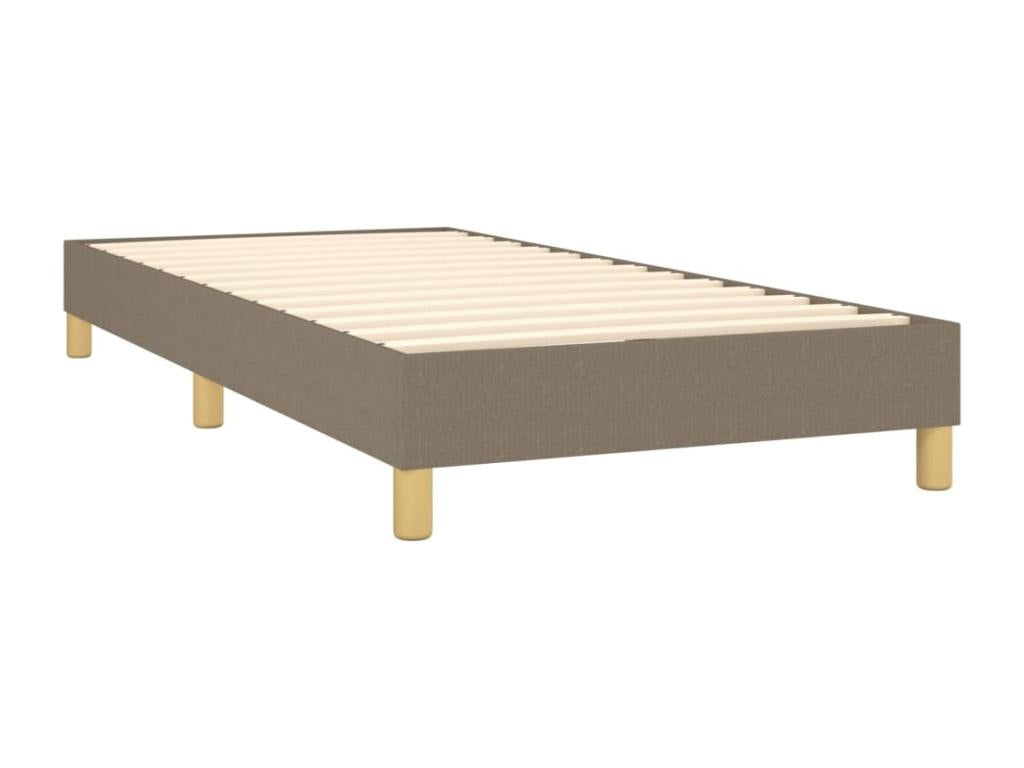 Lit à sommier tapissier avec matelas Lumenao 90x190 cm Tissu GCCX54750