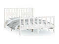 Cadre de lit sans matelas blanc bois de pin massif 120x200 cm YJSW40106
