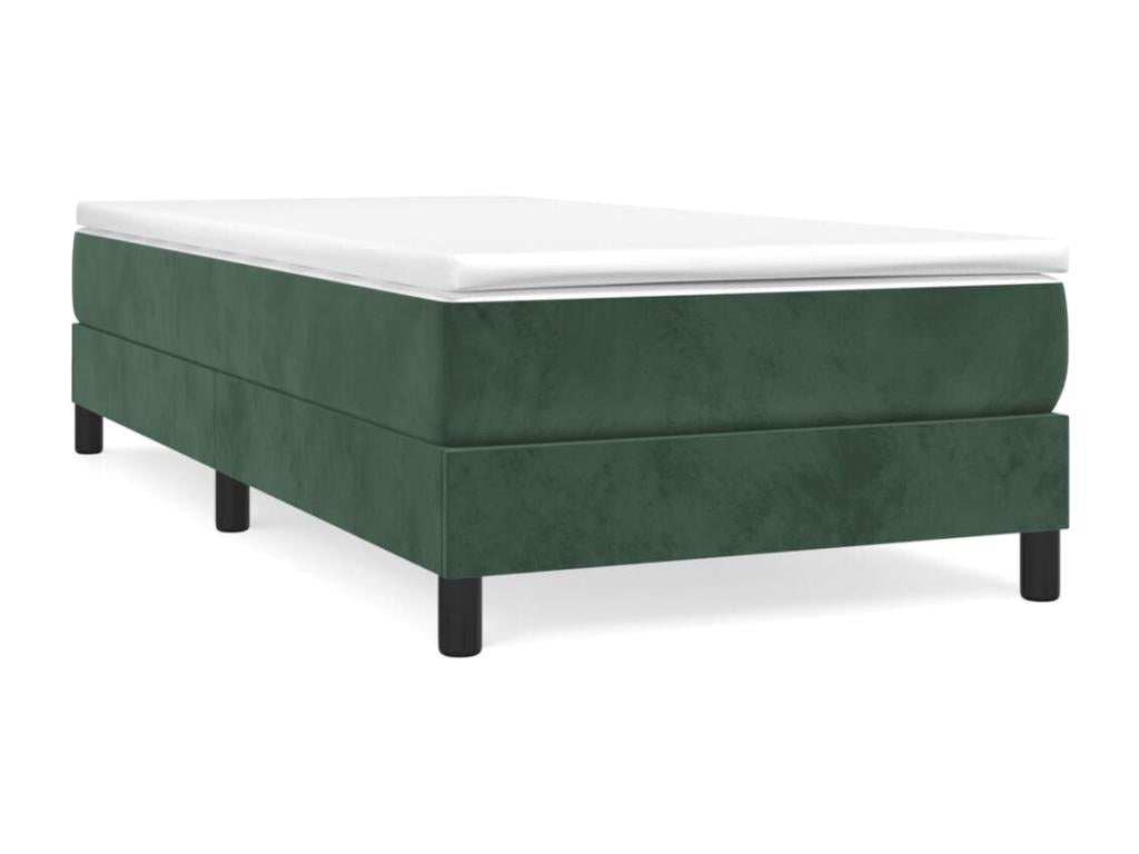 Sommier à Lumenao de lit avec matelas Vert foncé 90x190 UIEO80158