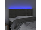 Tête de lit à LED Gris foncé 90x5x78/ 88 cm Velours MTEW77344