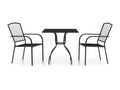 Ensemble à manger de jardin 3 pcs anthracite acier DSRZ94953