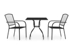 Ensemble à manger de jardin 3 pcs anthracite acier DSRZ94953