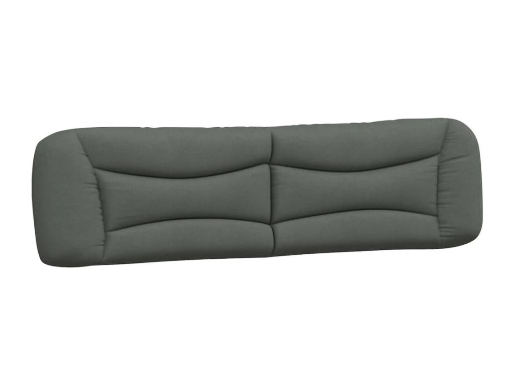 Lit avec matelas gris foncé 200x200 cm Zensova JOCQ27015