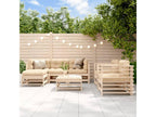 Salon de jardin 7 pièces Bois de pin massif TUPE81865