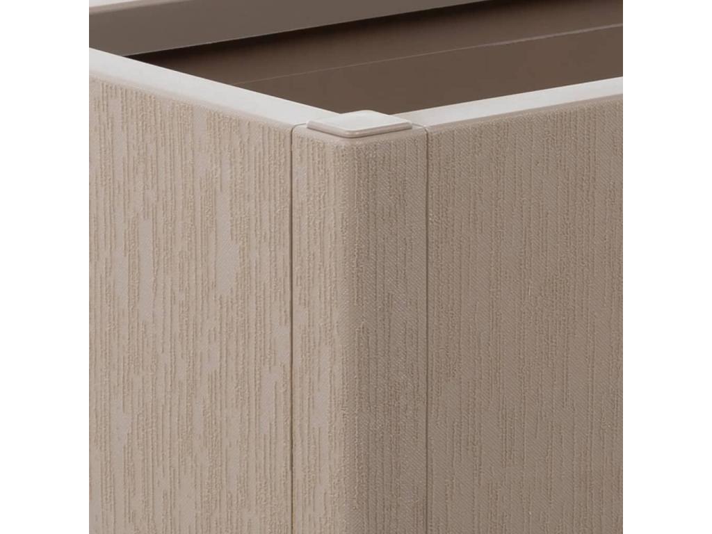 Jardinière avec treillis marron clair 80x36x140 PP GPNZ62877