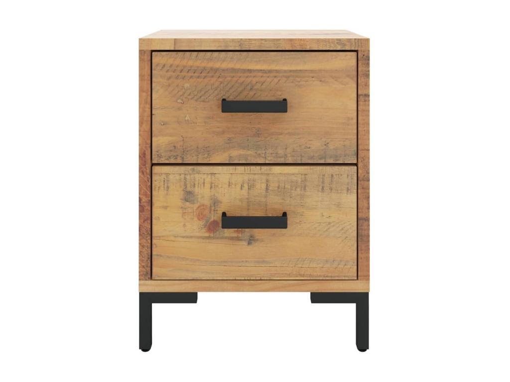 Table de chevet Marron 36x30x45 cm Bois de pin massif PHKL15805