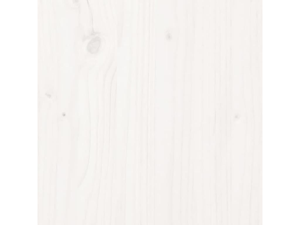 Buffet Blanc 40x35x80 cm Bois massif de pin UQQW40889