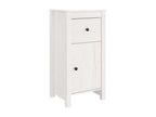 Buffet Blanc 40x35x80 cm Bois massif de pin UQQW40889