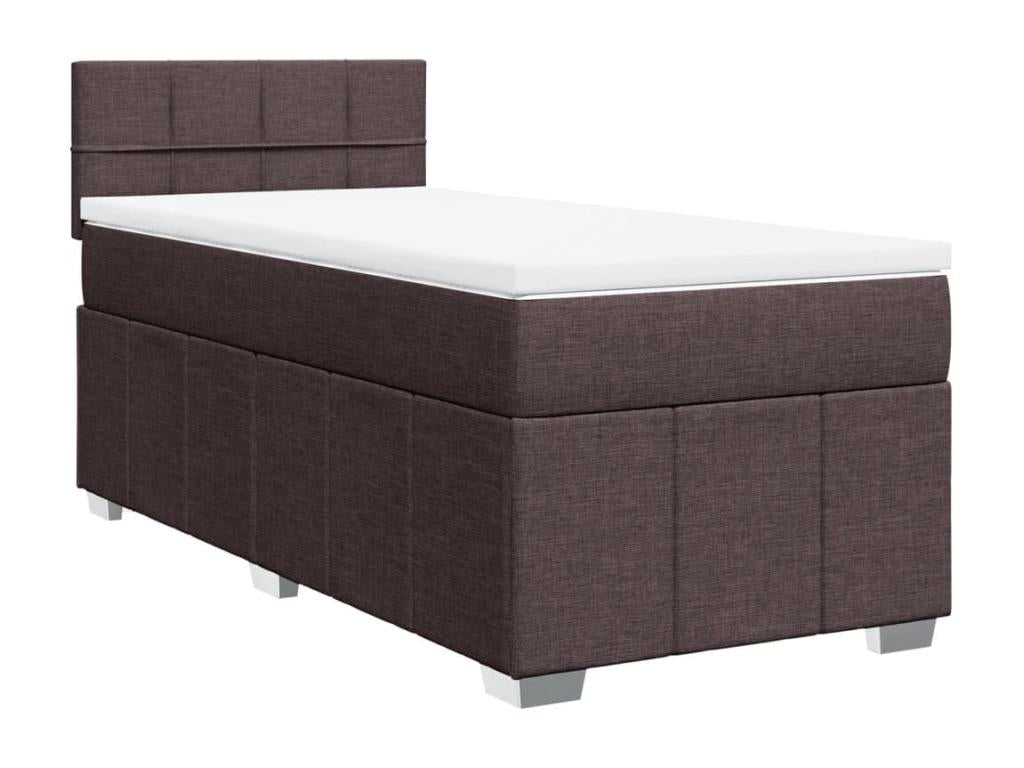 Zensova à Zensova de lit avec matelas Marron foncé 100x200 cm EUAI06445