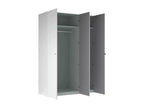 Armoire polyvalente à 2 portes Zensova Meubles multifonctionnels Casier à chaussures Support à chaussures pour armoire 150x60 h219 cm Blanc WGWR19013