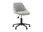 Chaise pivotante de bureau Gris clair Velours 25 TZJQ15042