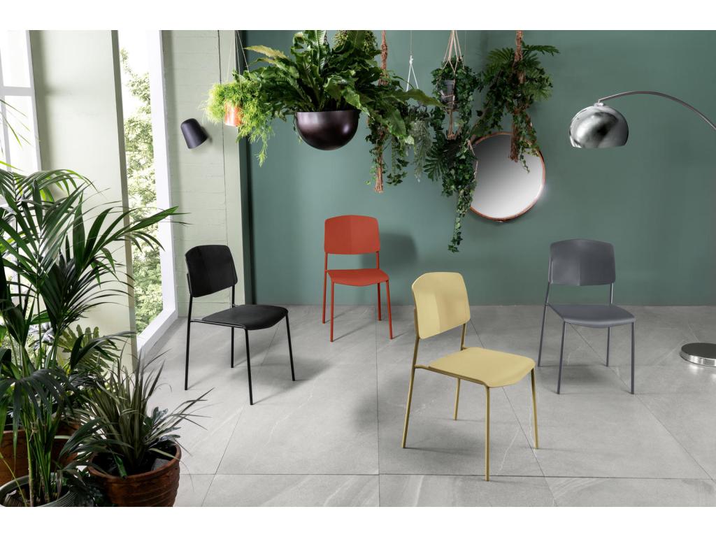 Lot de 4 chaises Zensova - jaune UPCH45710