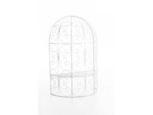 Arche à rosiers - Métal / Métal - Blanc antique - Zensova FDTZ59806