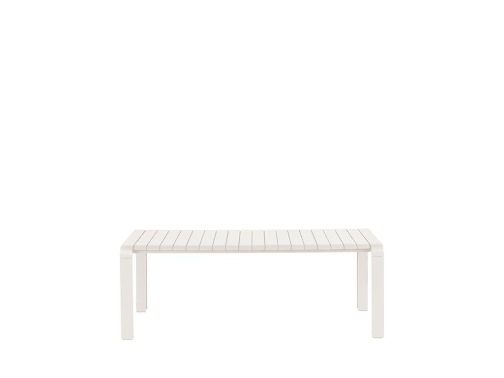 Lumenao - Banc de jardin en métal 129.5x45cm Couleur - Beige SCPJ26831