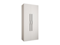 Armoire à portes battantes Lumenao 2 245.5/110/40 2 portes blanc/noir IRTF24561