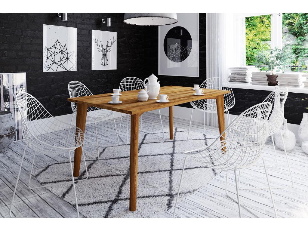 Lumenao - Table en chêne sauvage huilé naturel 80x170 NRAL19752