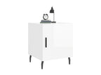 Tables de chevet 2 pcs blanc brillant 40x40x50 cm YXVS68898