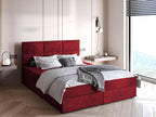 Lit continental Zensova 103 Double Continental Rouge 160x200 Tapisserie 160x209cm VTKT72353