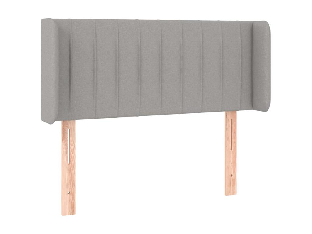 Tête de lit à LED Gris clair 93x16x78/88 cm Tissu KCHB32730