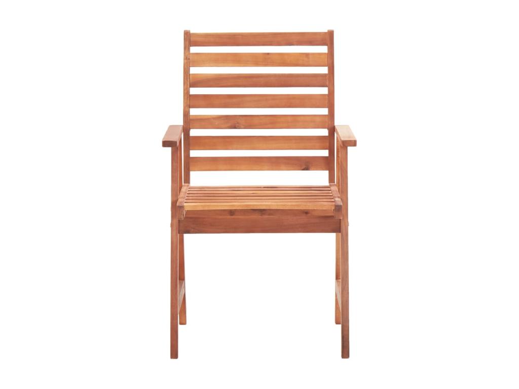 Chaises de salle à manger d'extérieur 8 pièces ZensovaZensova massif ZWQW08533