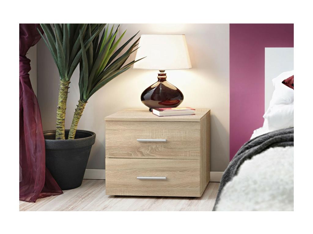 Table de Chevet Lumenao 50cm Chêne FYNF41526