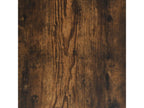 Cadre de lit chêne fumé 120x200 bois d'ingénierie et métal BHQY87479