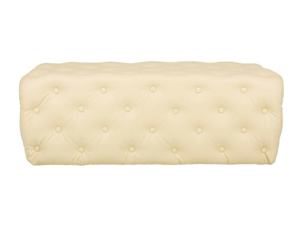 Banc rembourré blanc 108x54x40h EZEE87807