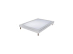 Ensemble Matelas mousse Luxe - 140x190cm et 2 Oreillers 50x70 et Sommier Blanc KTGO24922
