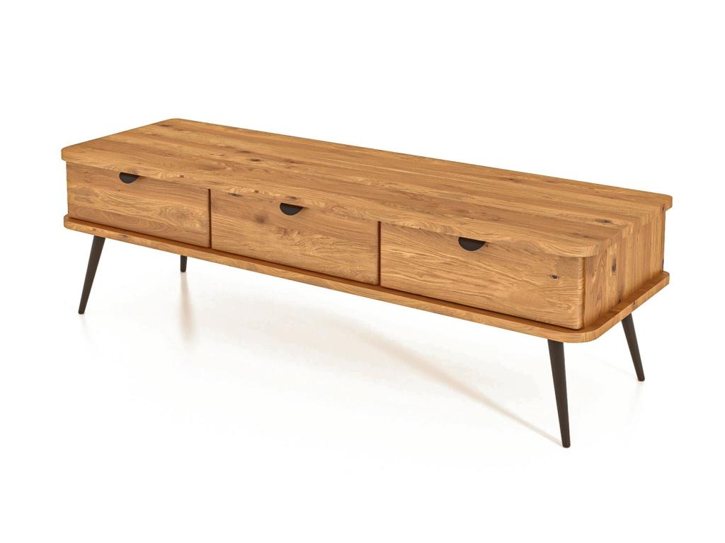 Zensova - Commode en bois massif de chêne sauvage huilé naturel WSIE94036