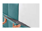 Zensova Tête de lit rembourrée en velours côtelé de qualité Zensovaérieure composée de panneaux autocollants interchangeables turquoise 150 cm JAPD73320