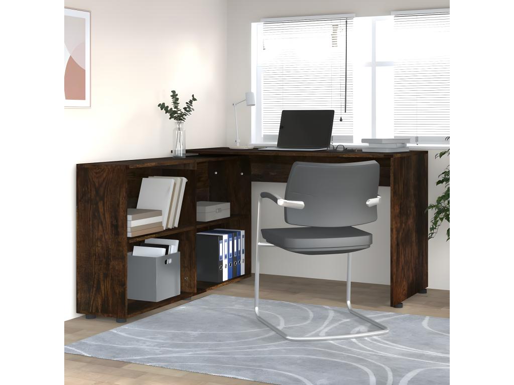 Bureau d'angle Chêne fumé Zensovaingénierie RUSJ83823