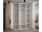 ARMOIRE Lumenao 5 À PORTES COULISSANTES 235.2/170/45 3 portes Blanc/Noir/Argent  TADZ60112