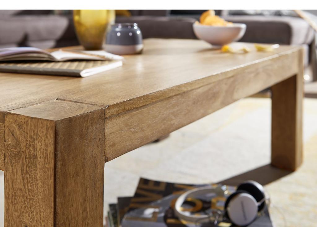 Table Basse Bois Massif 110x40x60 cm Table d'appoint Table de salon MDCR55872