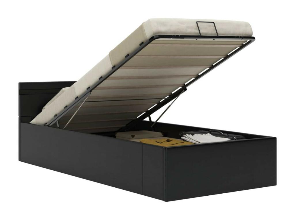 Lit à rangement avec LED Zensova Similicuir 90x200 CXAS67657