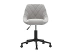 Chaise pivotante de bureau Gris clair Velours 25 TZJQ15042