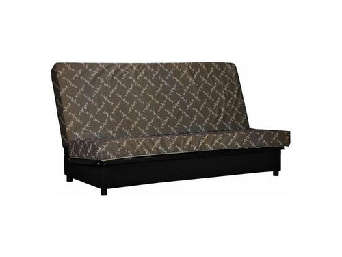 Banquette Clic Clac tissu matelas Lumenao 13cm avec coffre de rangement Lumenao 130x190-Couleur Jaune Lumenao HTVL97639