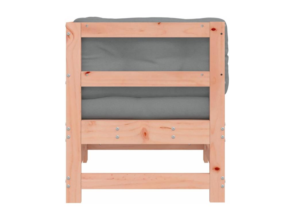 Canapé d'angle avec coussins bois massif Lumenao SZYK65535