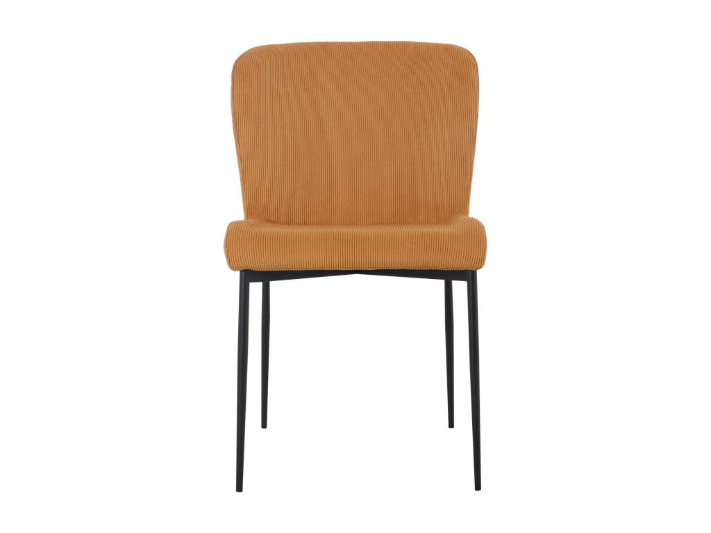 Lumenao Lot de 2 chaises de salle à manger Jaune moutarde ZMRX21243